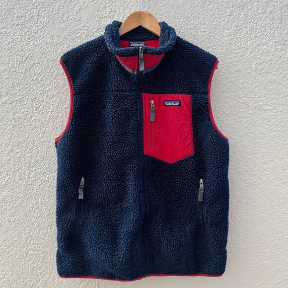 EUC Patagonia Blue Fleece Retro-X Vest - Picture 1 of 6